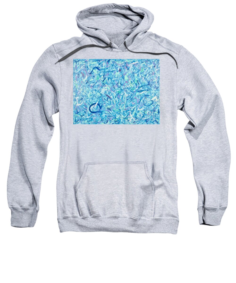 Abstract Art Sweatshirt featuring the painting Addicted to Paint No. 6 by J Loren Reedy