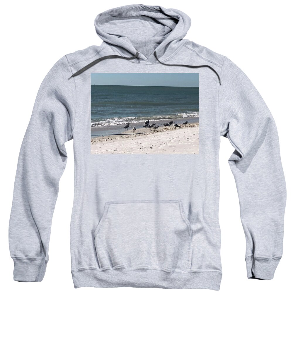 Beach Sweatshirt featuring the photograph An Afternoon at The Beach by Medge Jaspan