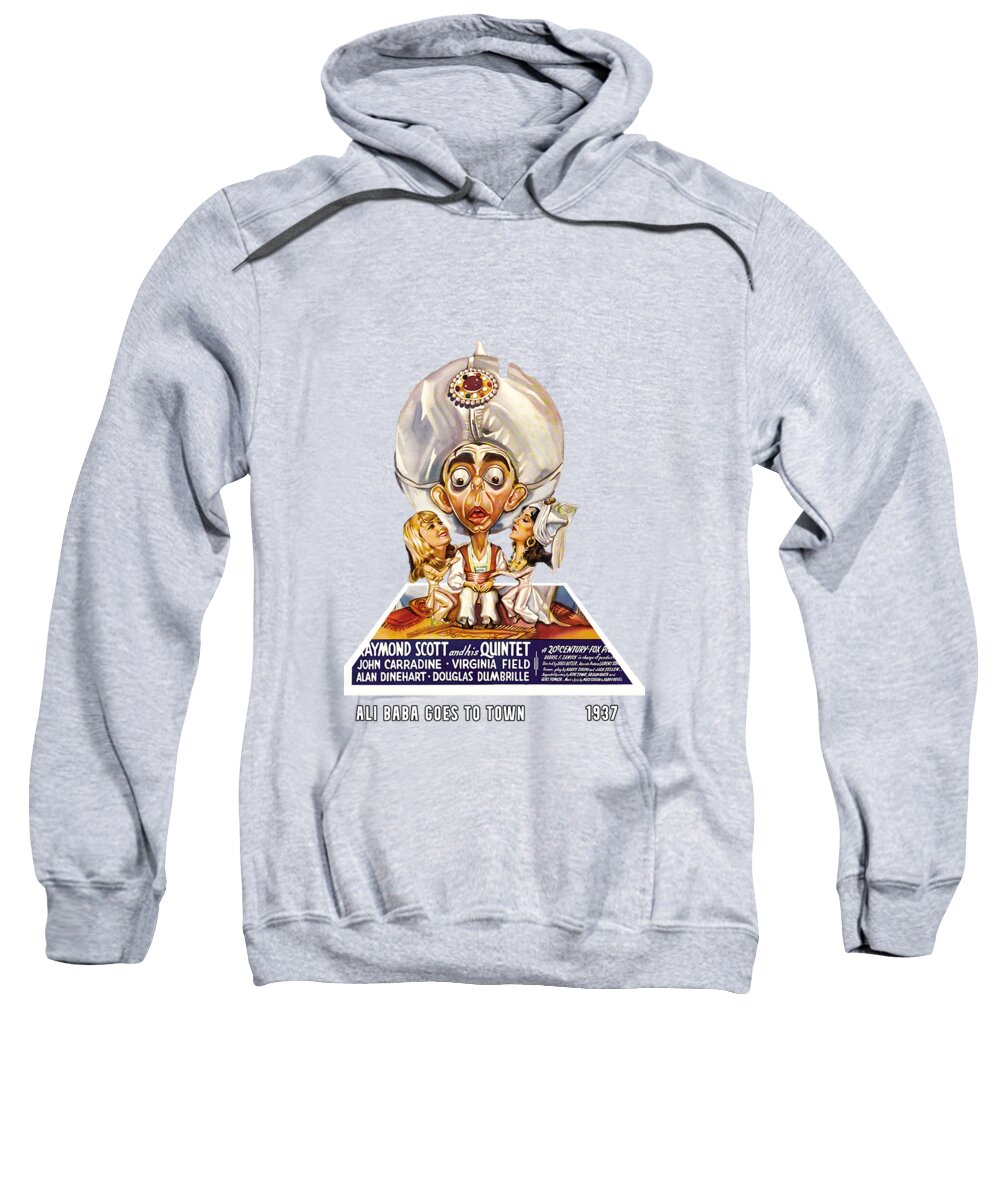 Eddie Sweatshirt featuring the mixed media ''Ali Baba Goes to Town'' - movie poster in 3d by Movie World Posters