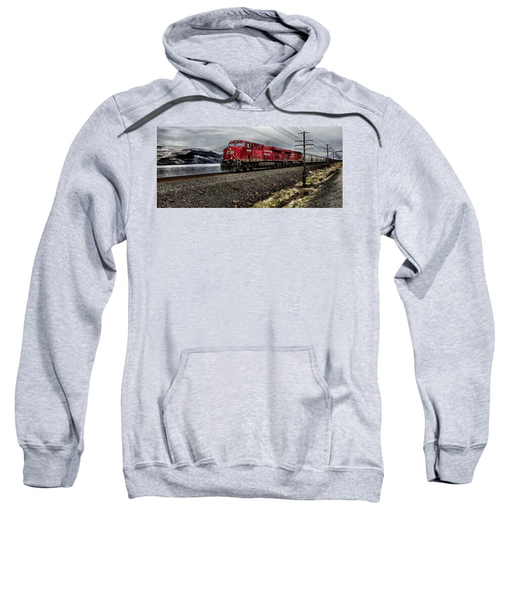  Sweatshirt featuring the photograph Alone Again Naturally by Michael W Rogers