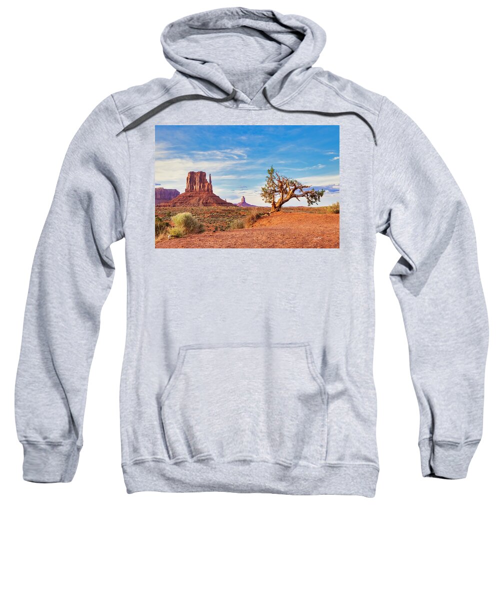 Monument Valley Sweatshirt featuring the photograph Ancient Companions by Jurgen Lorenzen