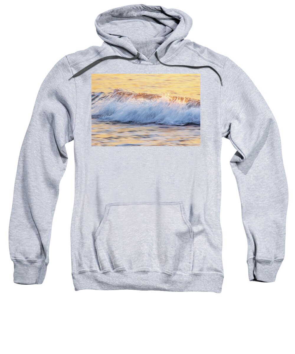 Seascape Sweatshirt featuring the photograph Apricot Dreams by Ruth Crofts Photography