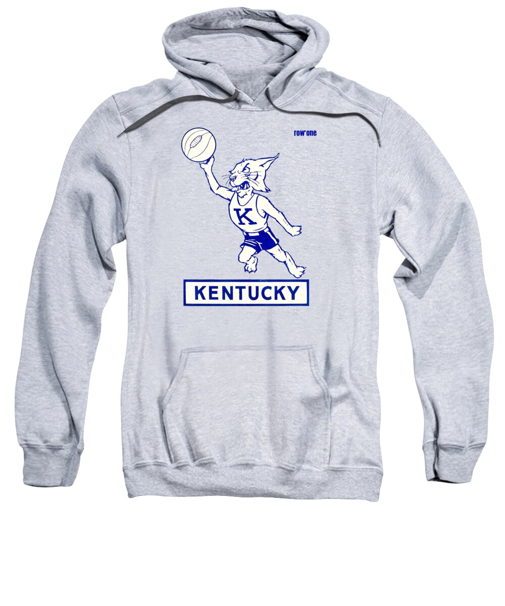 Kentucky Sweatshirt featuring the drawing Vintage Kentucky Wildcats Art by Row One Brand