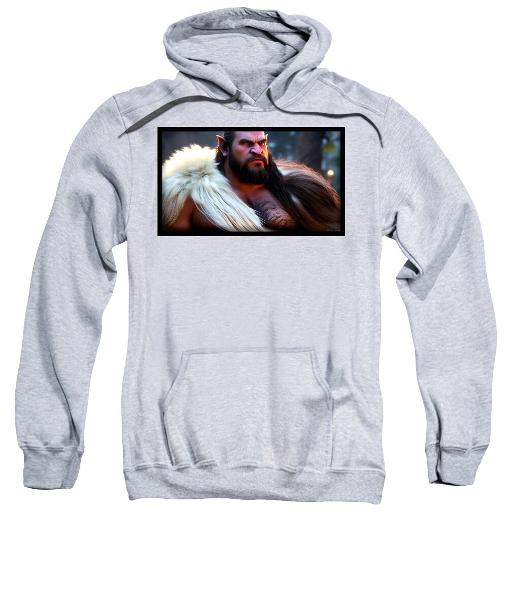 Ogre Sweatshirt featuring the digital art Ascended Ogre by Shawn Dall