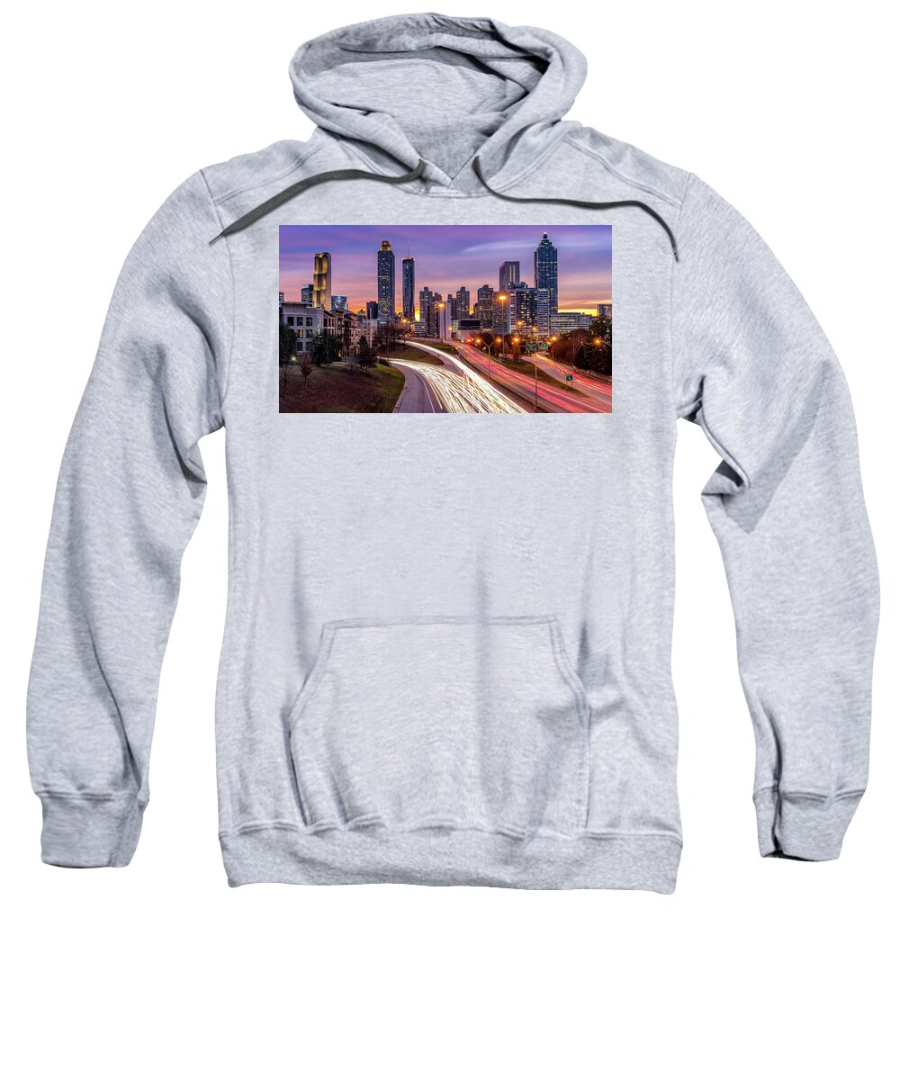 Atlanta Sweatshirt featuring the photograph Atlanta by Darrell DeRosia