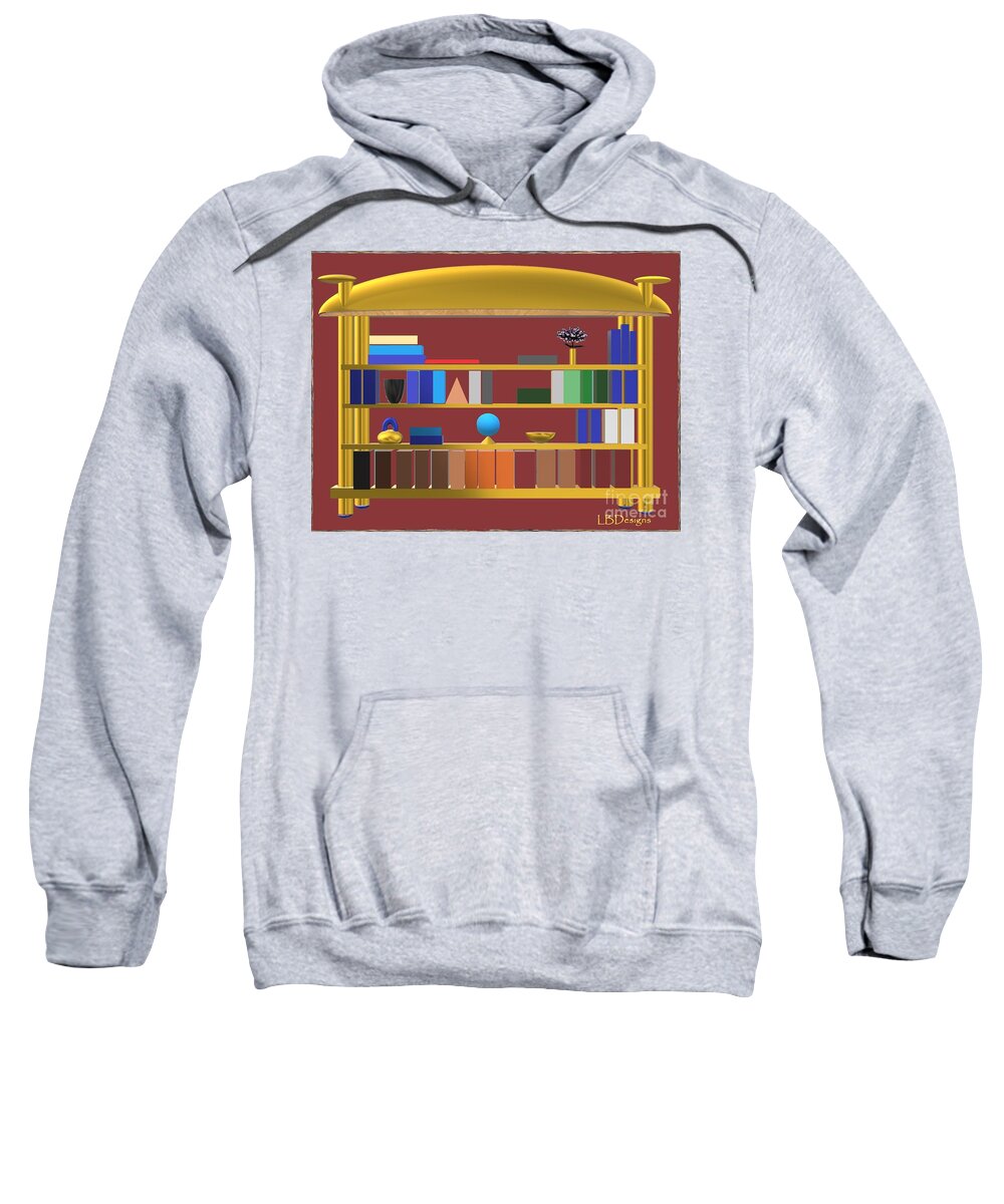 : “arts And Design”; Gallery; Images; “pumpkin Patch”; “ The Ranch”; “burgundy B.”; Quilting; “library”; Autumn Sweatshirt featuring the digital art Autumn Library by LBDesigns