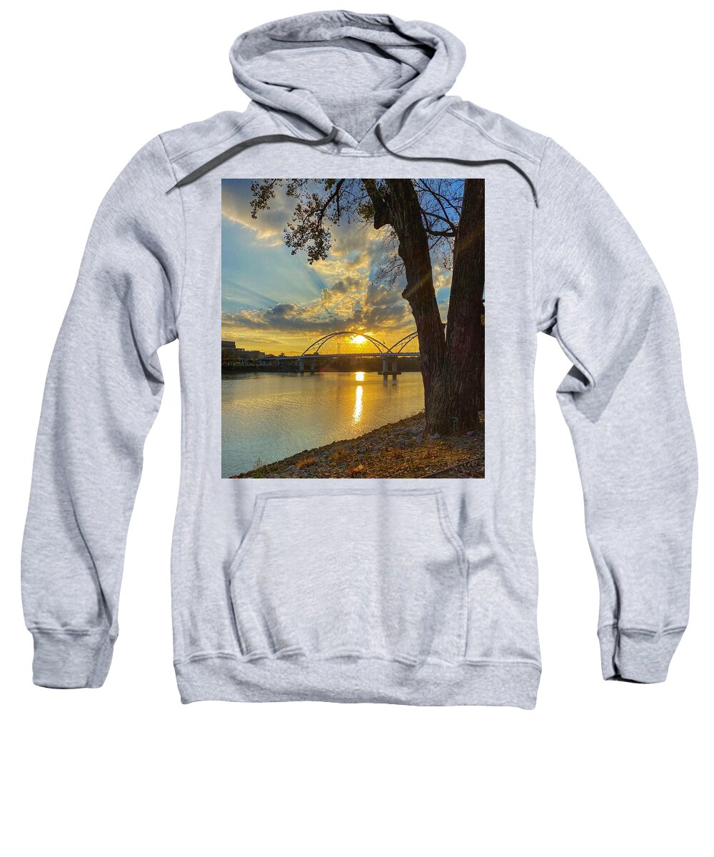 Autumn Sweatshirt featuring the photograph Autumn Sunset On The North Shore by Michael Dean Shelton