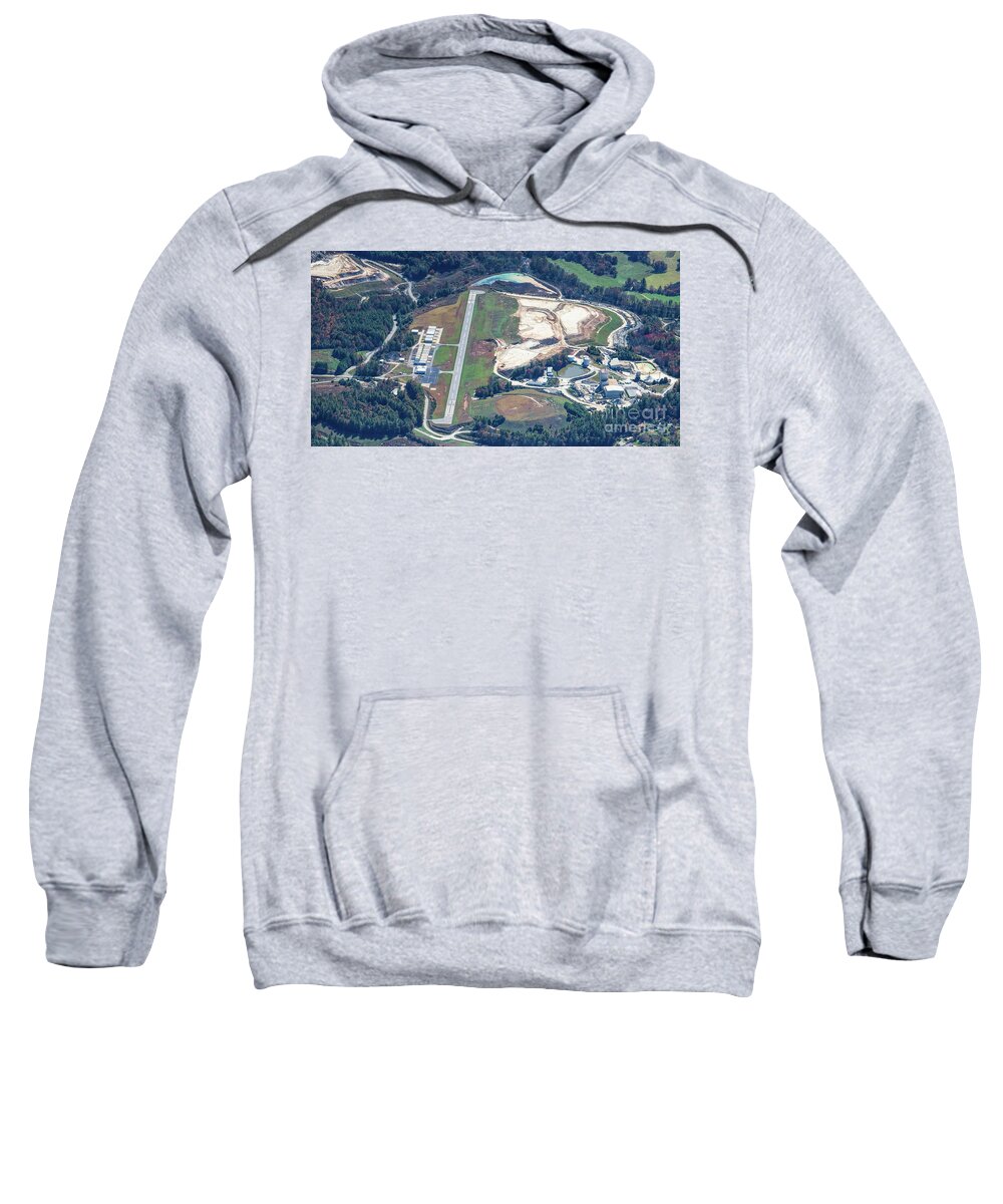 Avery County Airport Morrison Field and Sibelco North America Sc Adult  Pull-Over Hoodie by David Oppenheimer - Pixels