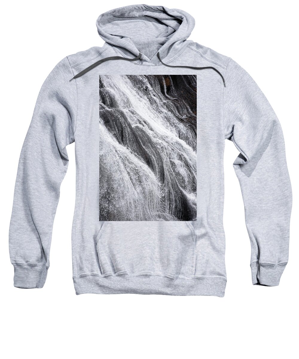 Bathing Beauty Sweatshirt featuring the photograph Bathing Beauty -- Gibbon Falls in Yellowstone National Park, Wyoming by Darin Volpe