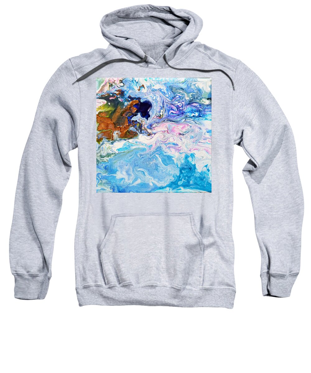 Abstract Sweatshirt featuring the painting Bayou by Christine Bolden