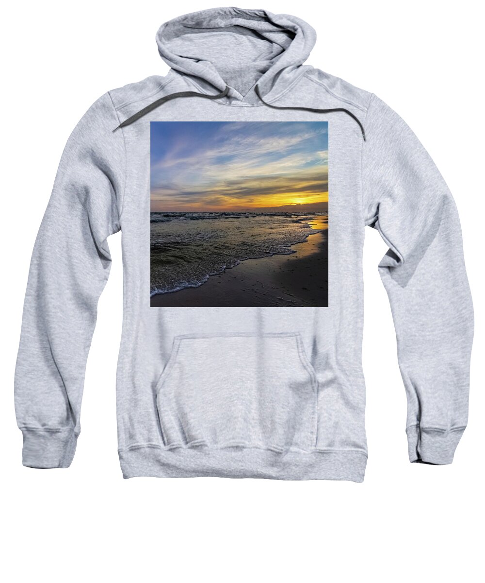 Sunset Sweatshirt featuring the photograph Beach Sunset by David Beechum