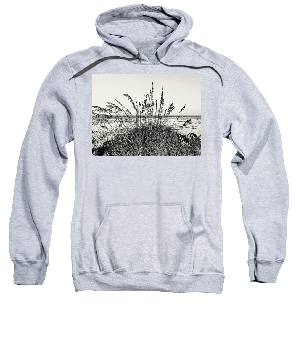 St Augustine Beach Florida Usa John Anderson Sweatshirt featuring the photograph Beach Time, amongst the Grasses by John Anderson