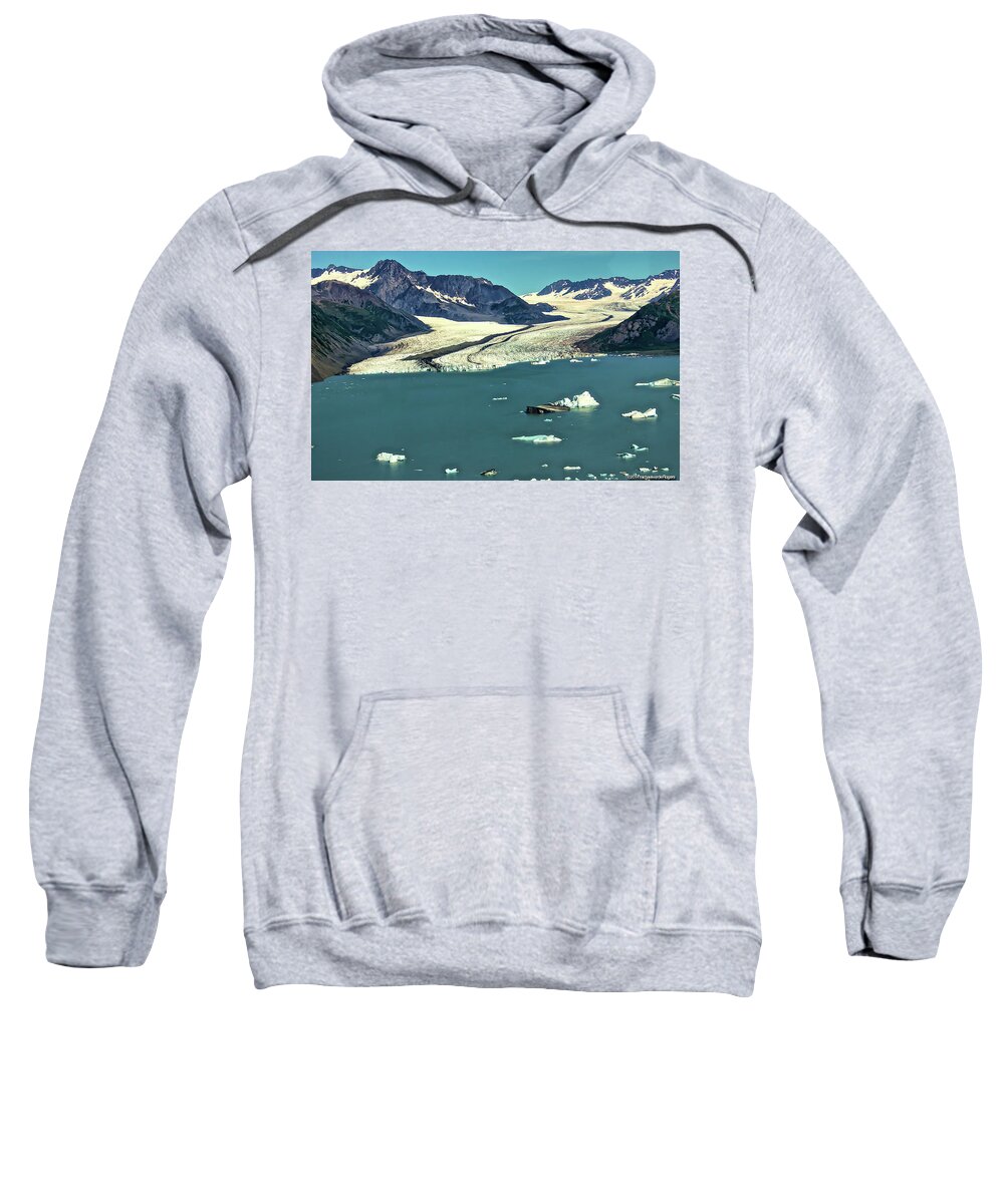  Sweatshirt featuring the photograph Bear Glacier Kenai Fjords National Park Alaska by Michael W Rogers
