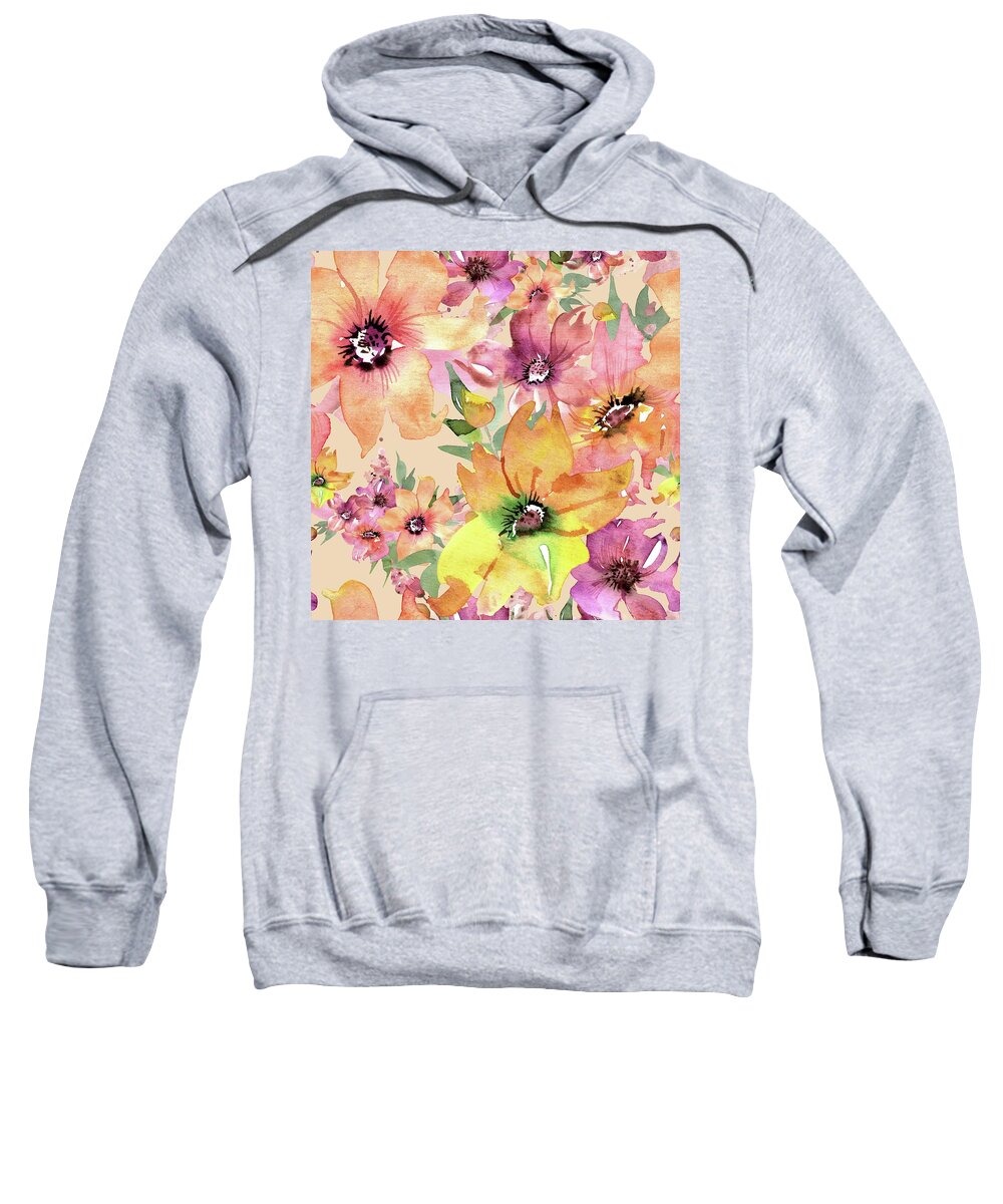 Art Sweatshirt featuring the painting Bella by Zazzy Art Bar