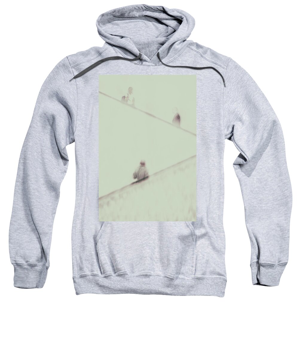 Abstract Sweatshirt featuring the photograph Brief Encounters by Rabiri Us