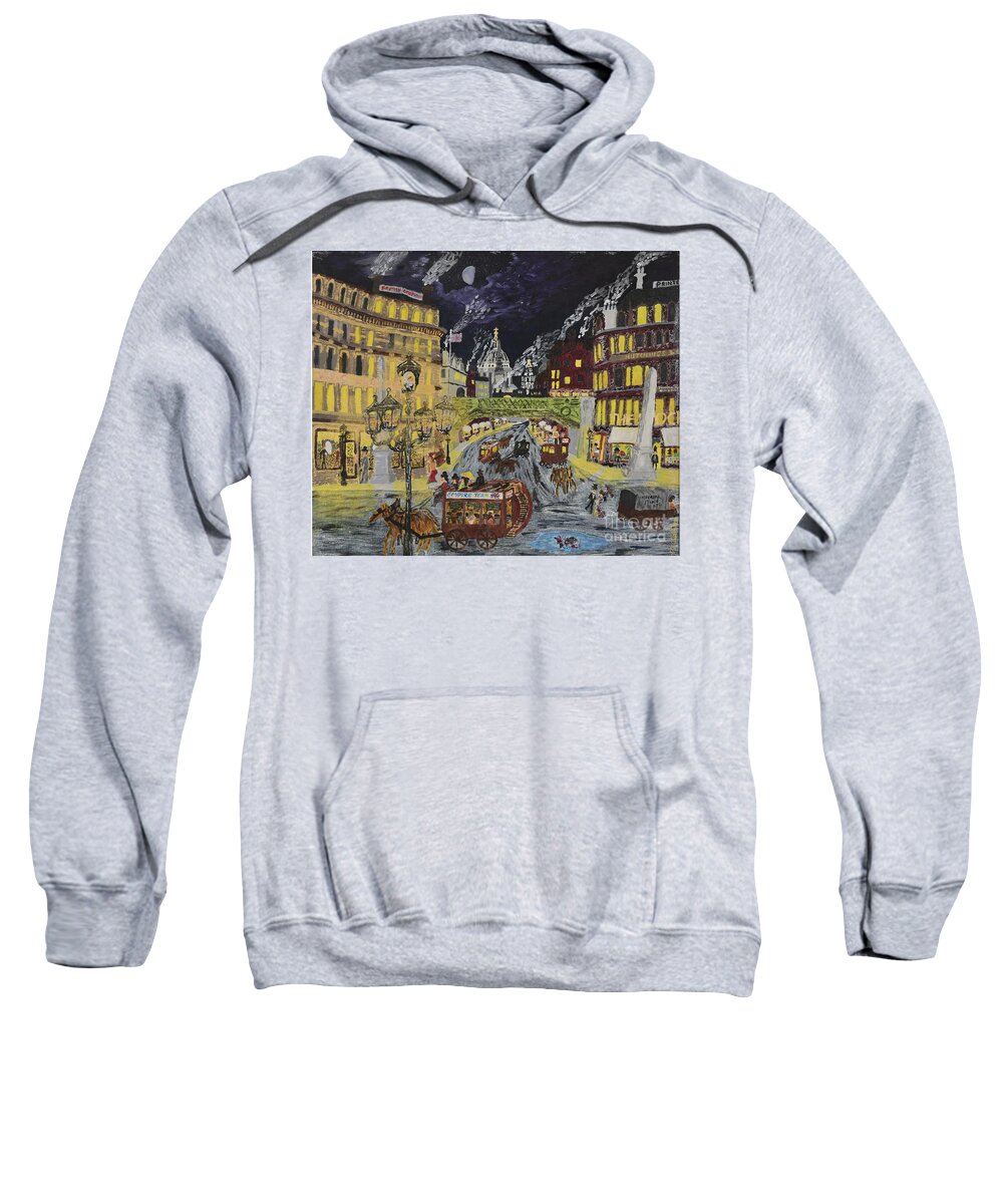 Historic Sweatshirt featuring the painting British Confidence 1885 by David Westwood