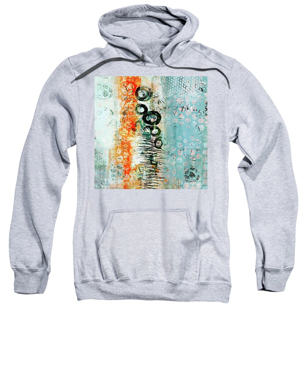 Orange Sweatshirt featuring the photograph Bubble Up by Marilyn Cornwell