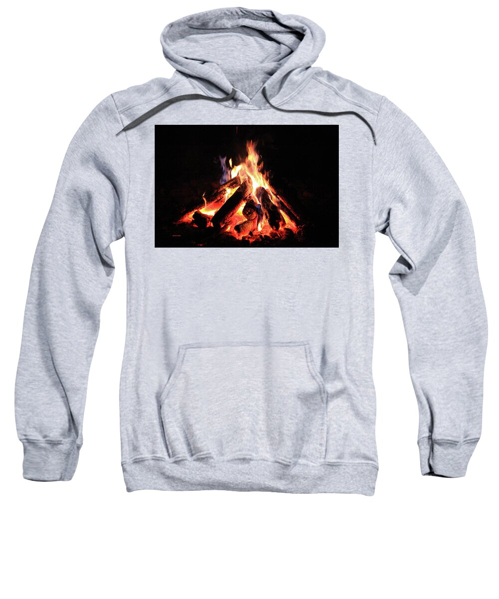 Fire Sweatshirt featuring the photograph Campfire Glow by Dale R Carlson
