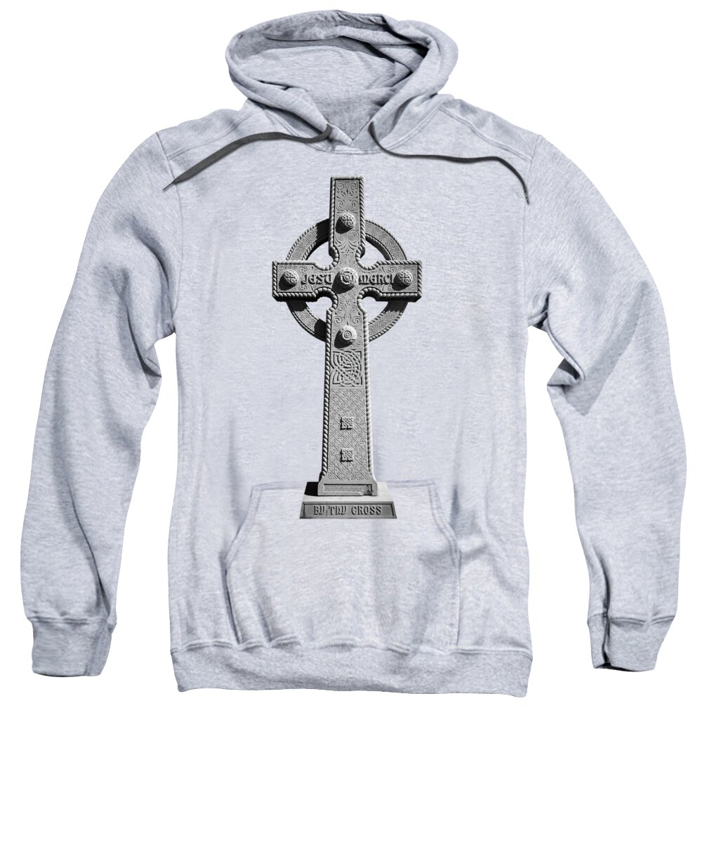 Celtic Cross Sweatshirt featuring the photograph Celtic Cross-over by Enzwell Designs