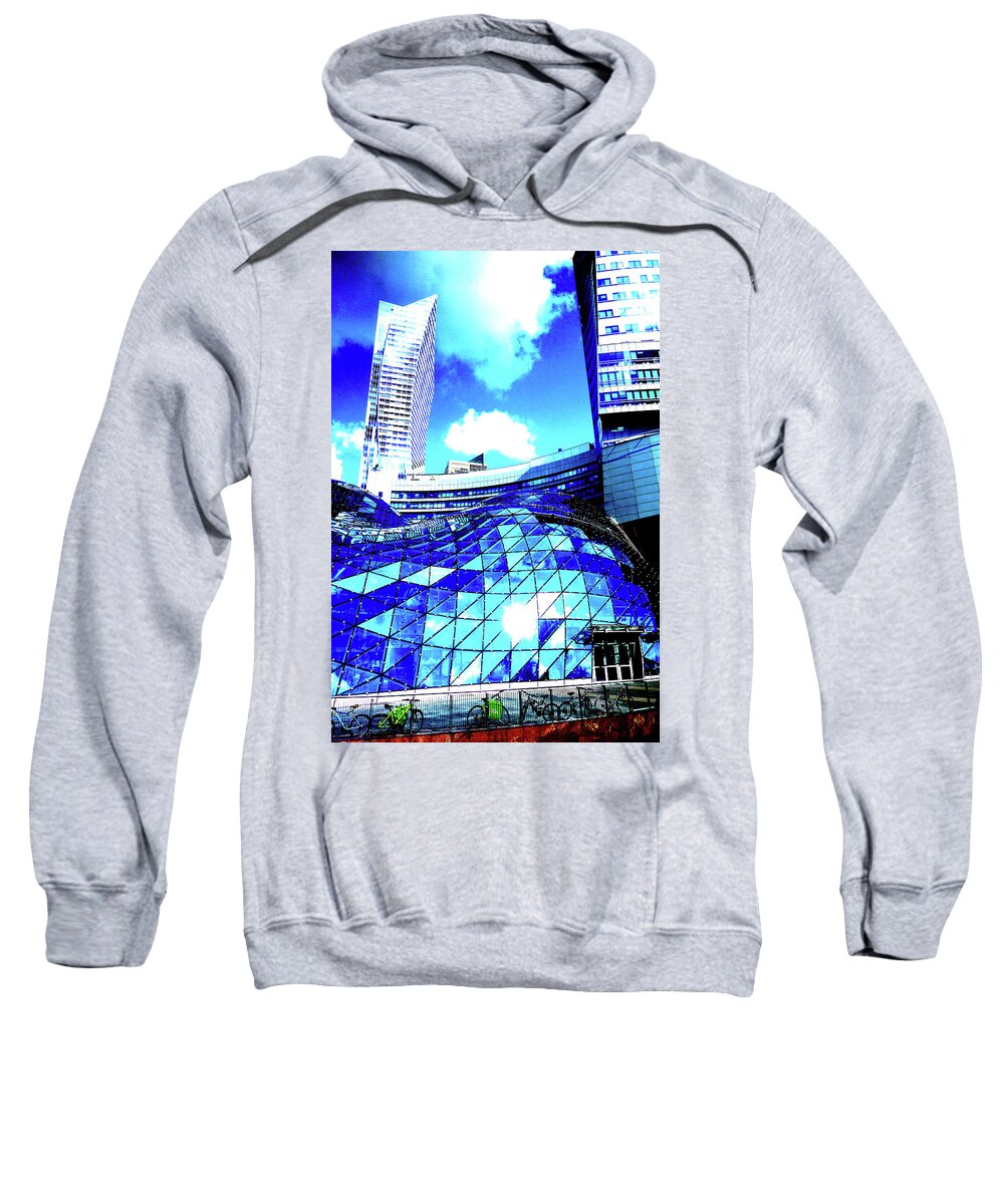 Centre Sweatshirt featuring the photograph Centre Of Warsaw, Poland by John Siest