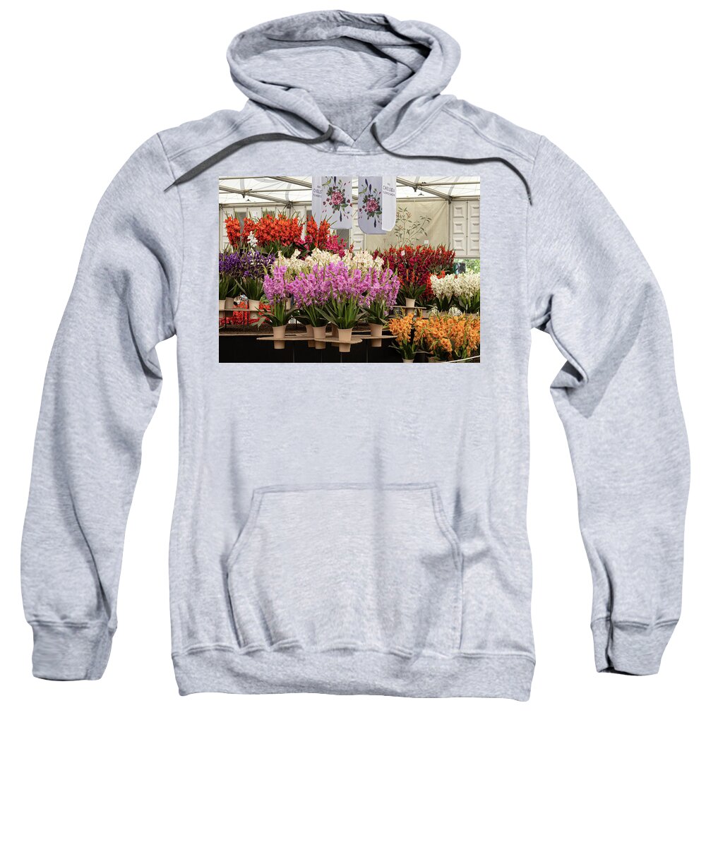 Bloom Sweatshirt featuring the photograph Chelsea Flower Show 2022 by Shirley Mitchell