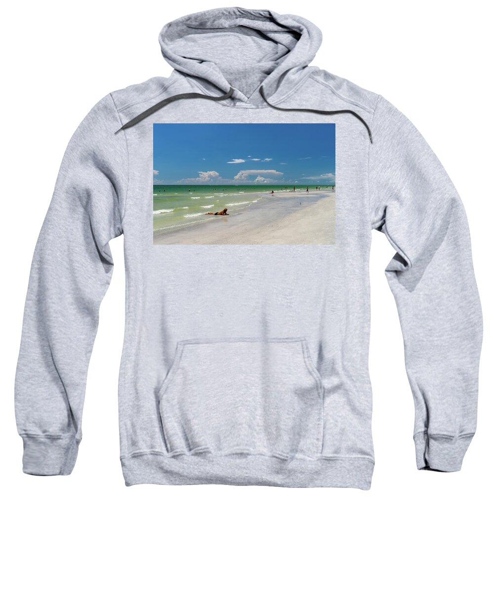 Florida Sweatshirt featuring the photograph Chilling by Marian Tagliarino
