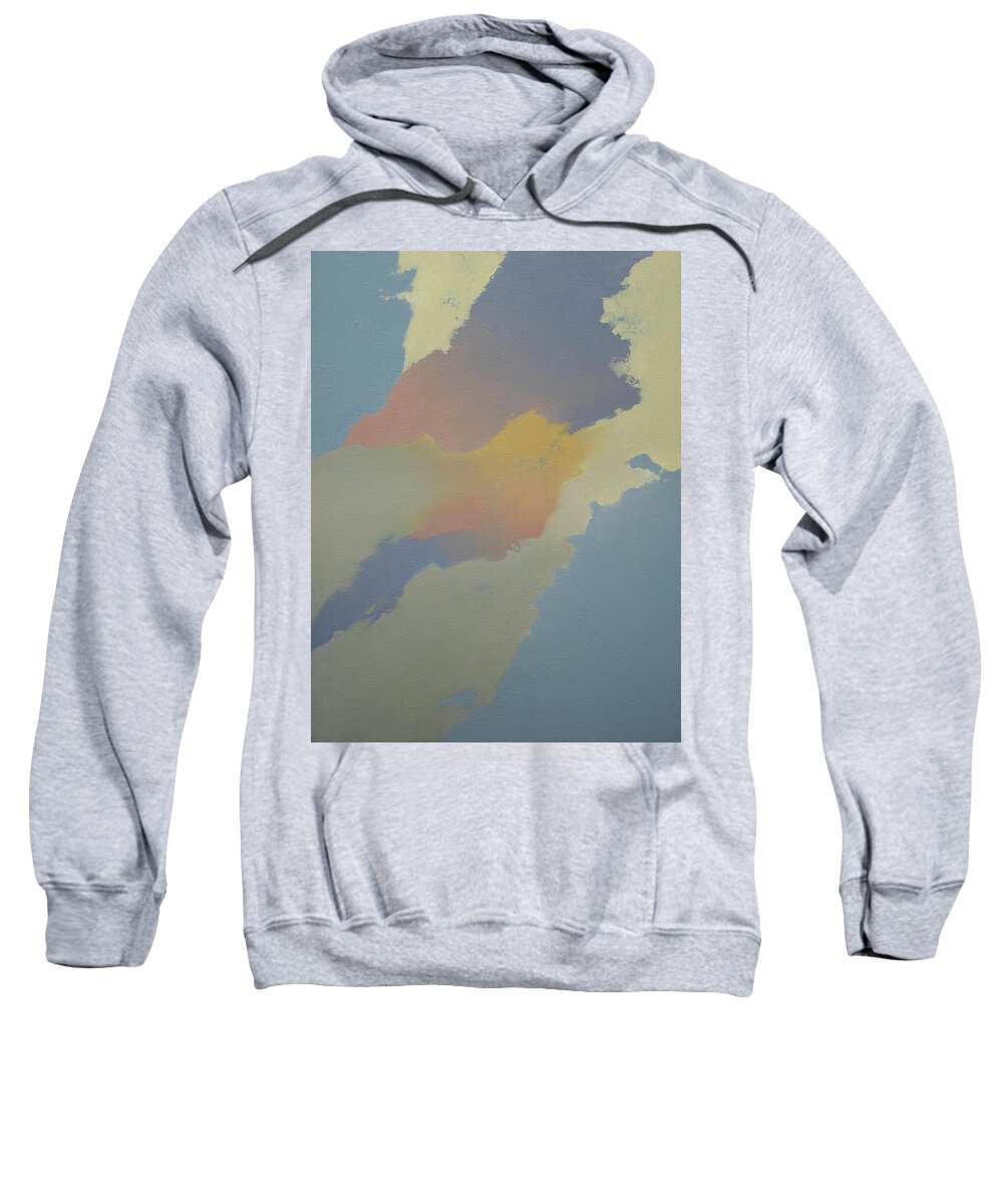 Multicolors Sweatshirt featuring the painting Chimayo by Cap Pannell