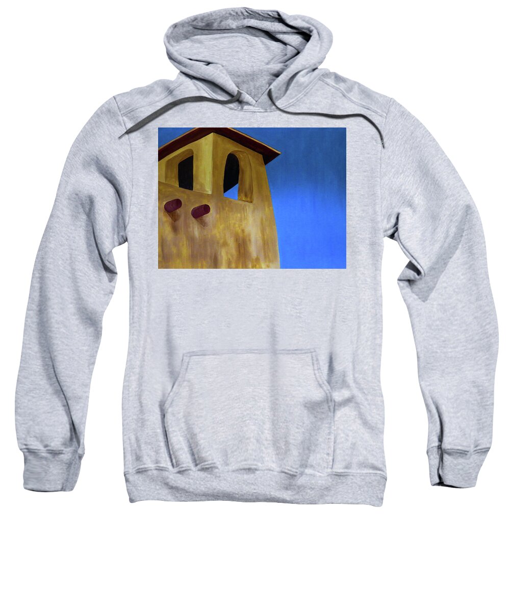 Church Sweatshirt featuring the painting Church Two Bold by Ted Clifton