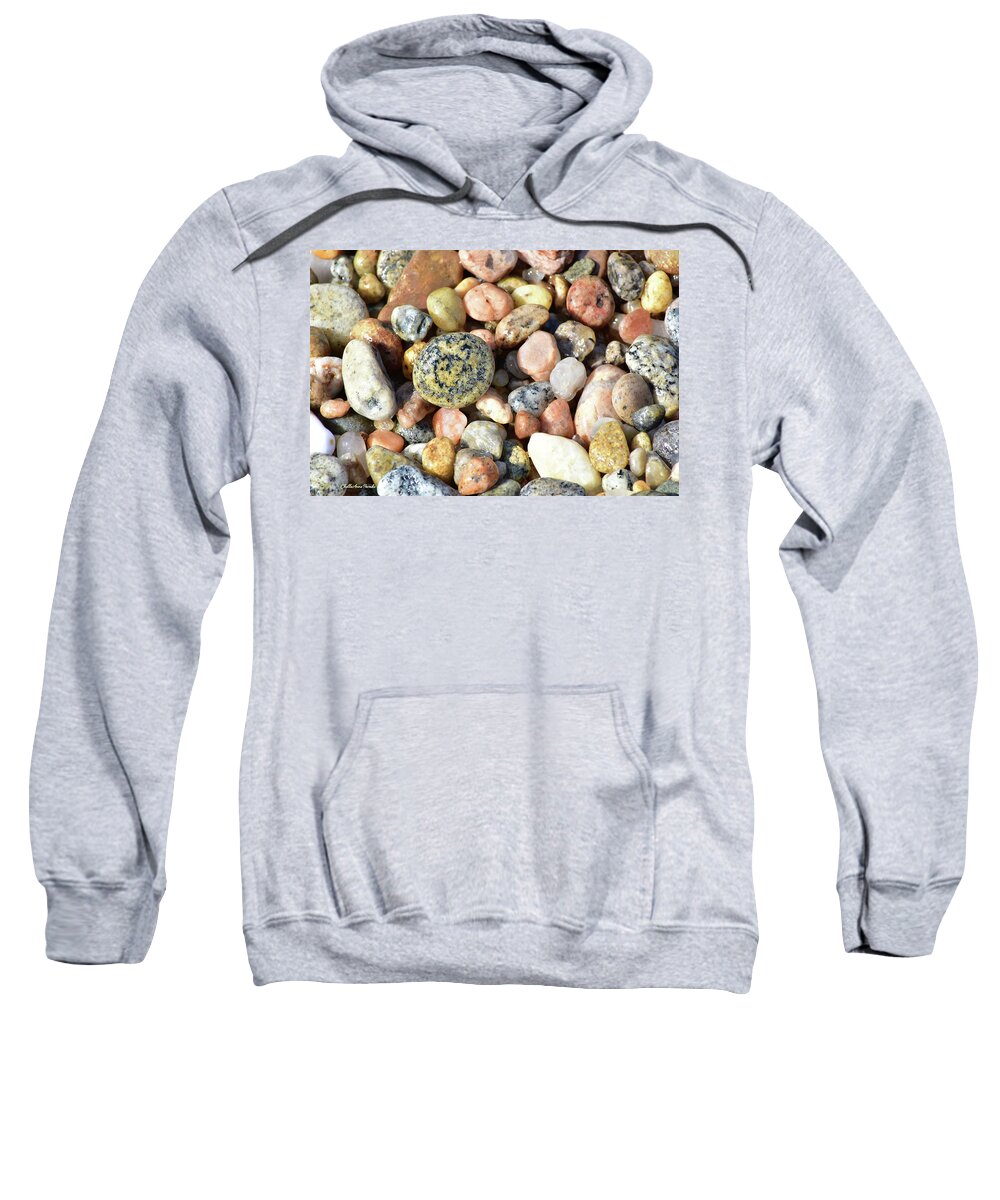  Sweatshirt featuring the photograph Circle within Stone by ChelleAnne Paradis