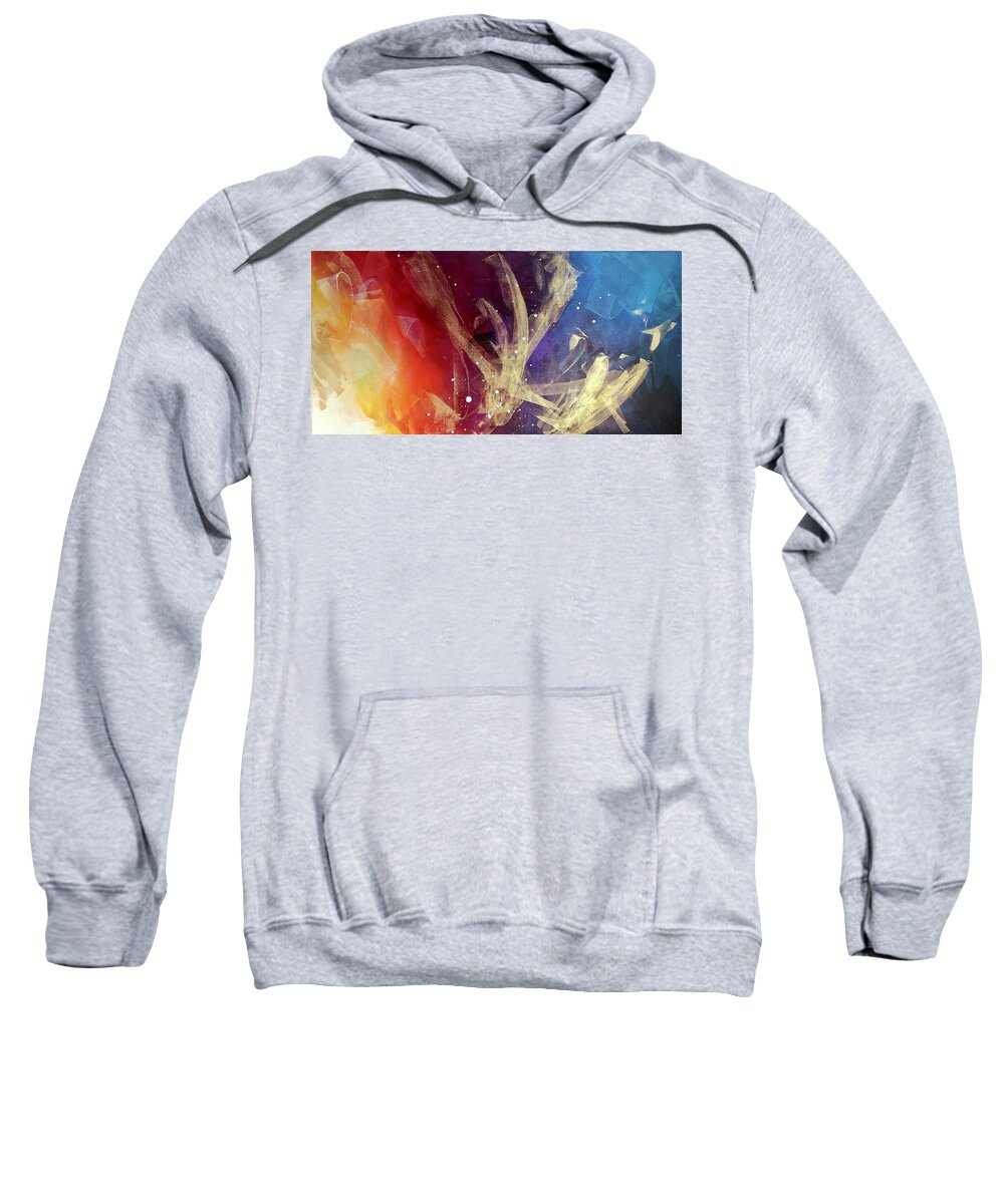 Abstract Sweatshirt featuring the painting Clear Skies by Eric Fischer