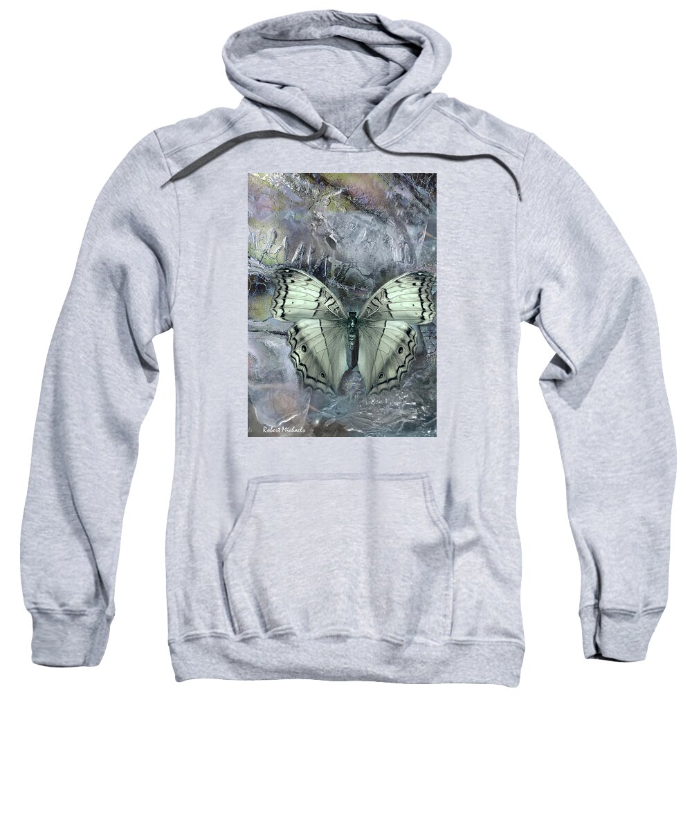 Ice Sweatshirt featuring the photograph Cold Landing by Robert Michaels
