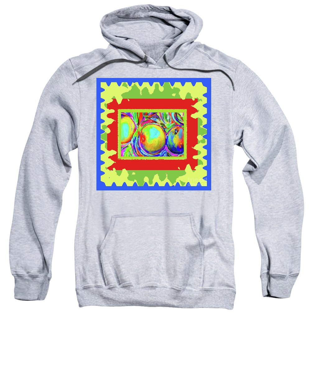  Sweatshirt featuring the photograph Colored Oranges by Shirley Moravec