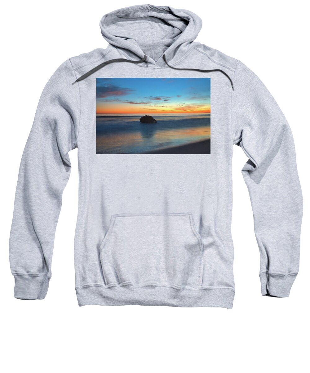 Beach Sweatshirt featuring the photograph Colorful Sky After Sunset by Matthew DeGrushe