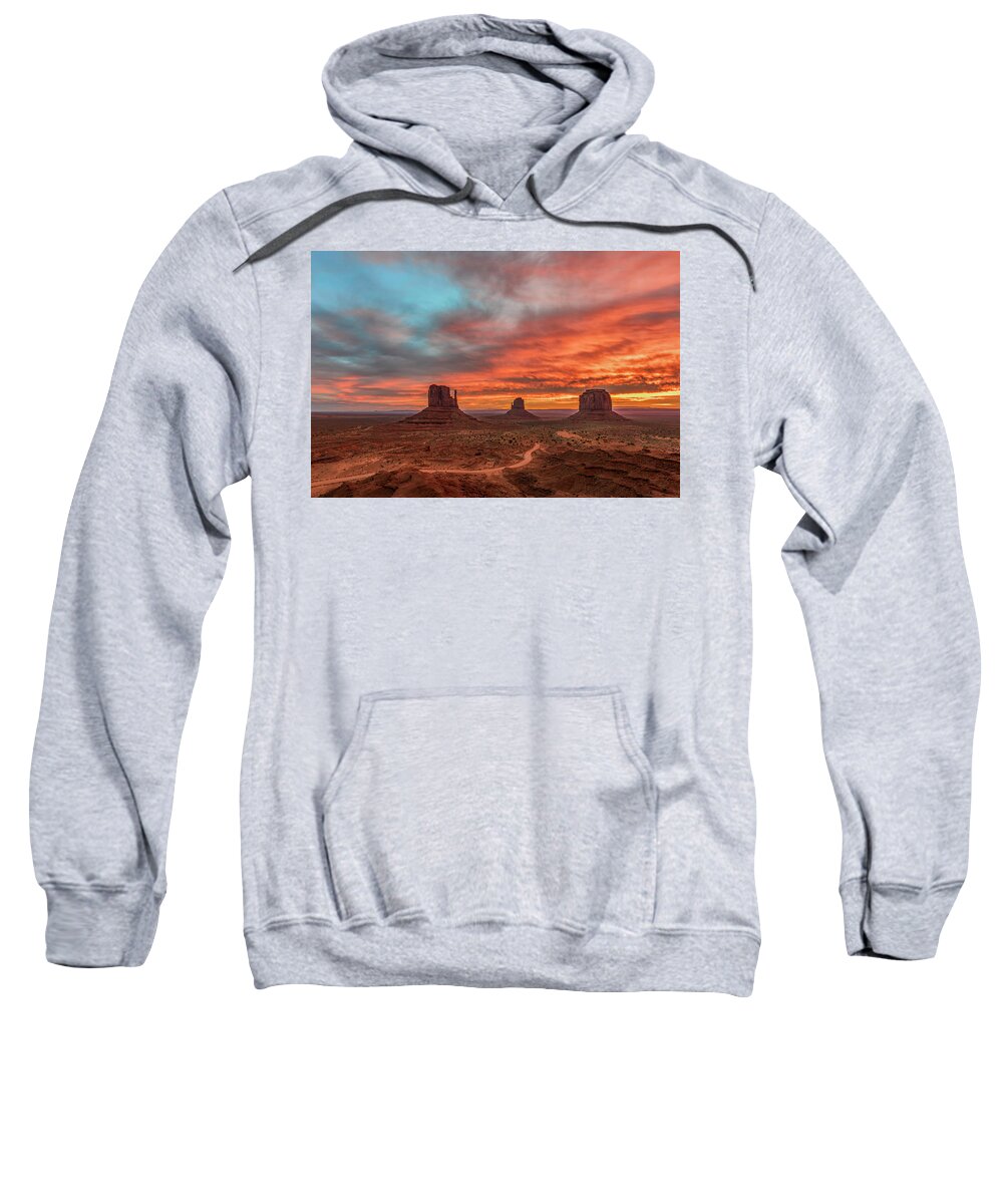 America Sweatshirt featuring the photograph Colors in Monument by Jon Glaser