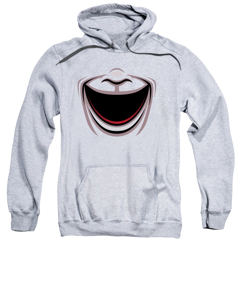 Acting Sweatshirt featuring the digital art Comedy Theater Mask by John Schwegel