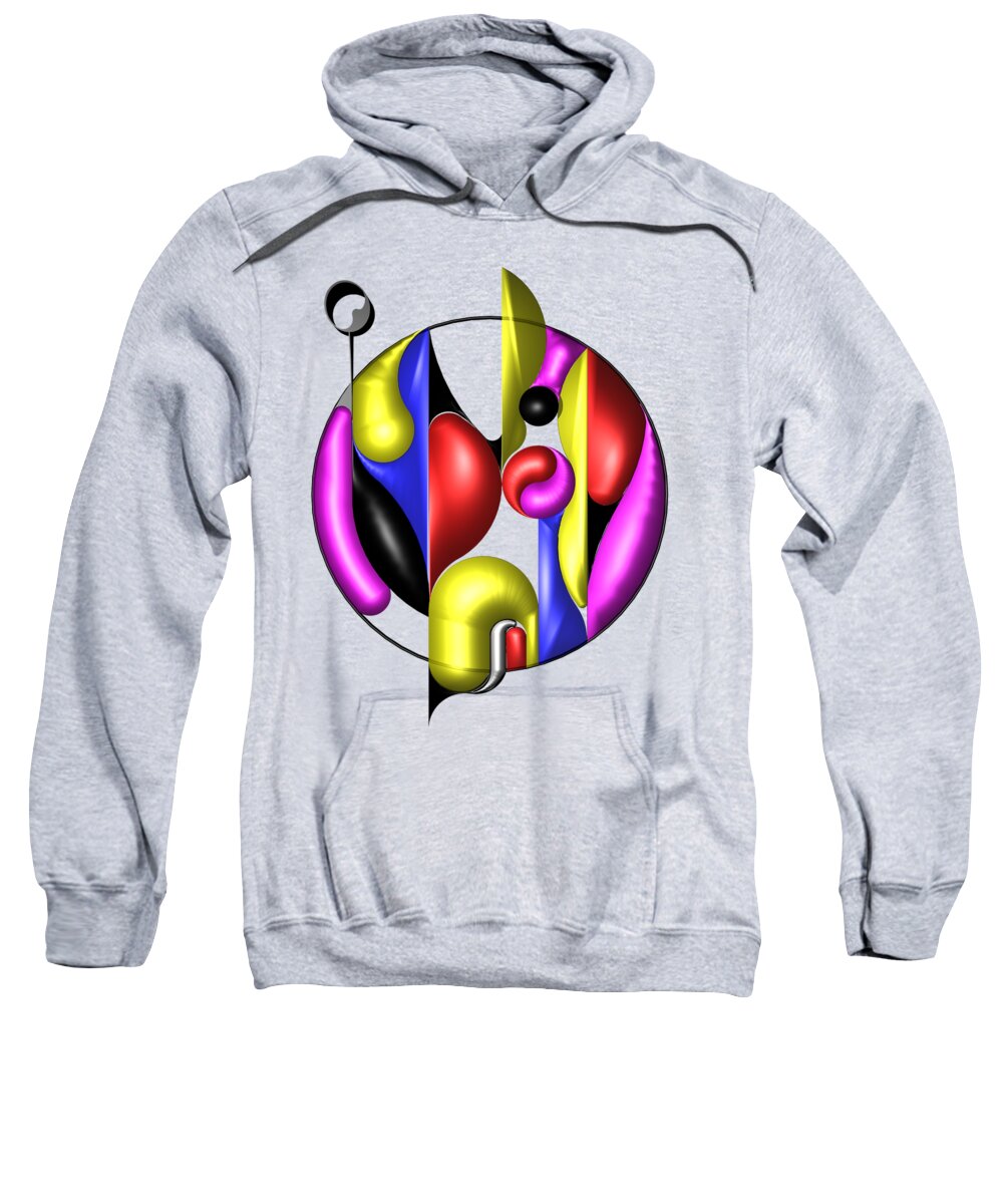 Suprematism Sweatshirt featuring the digital art Composition 006 by Andrei SKY