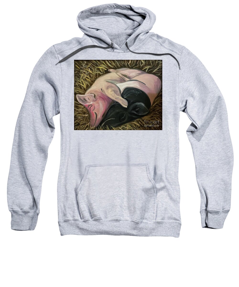 Paintings Sweatshirt featuring the painting Contentment by Sherrell Rodgers