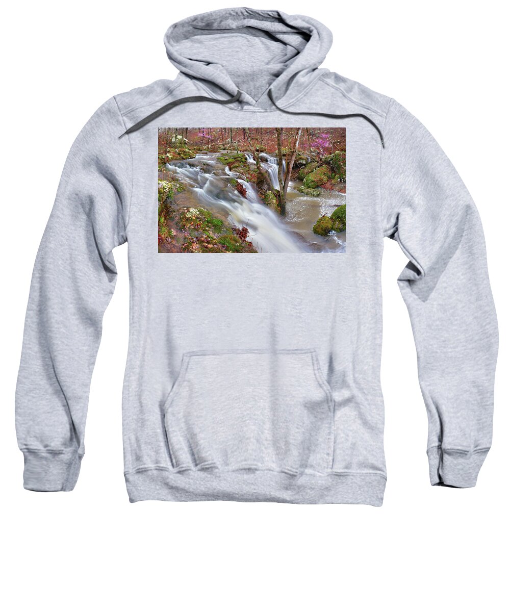 Waterfall Sweatshirt featuring the photograph Coward's Hollow Shut-ins I by Robert Charity