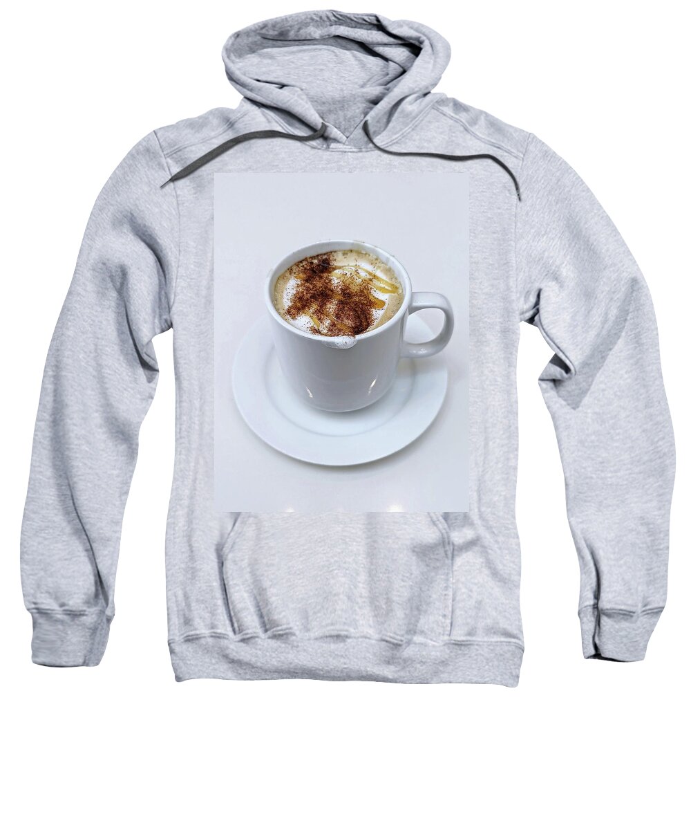 Cappuccino Sweatshirt featuring the photograph Cuppuccino Delight by Pamela Williams