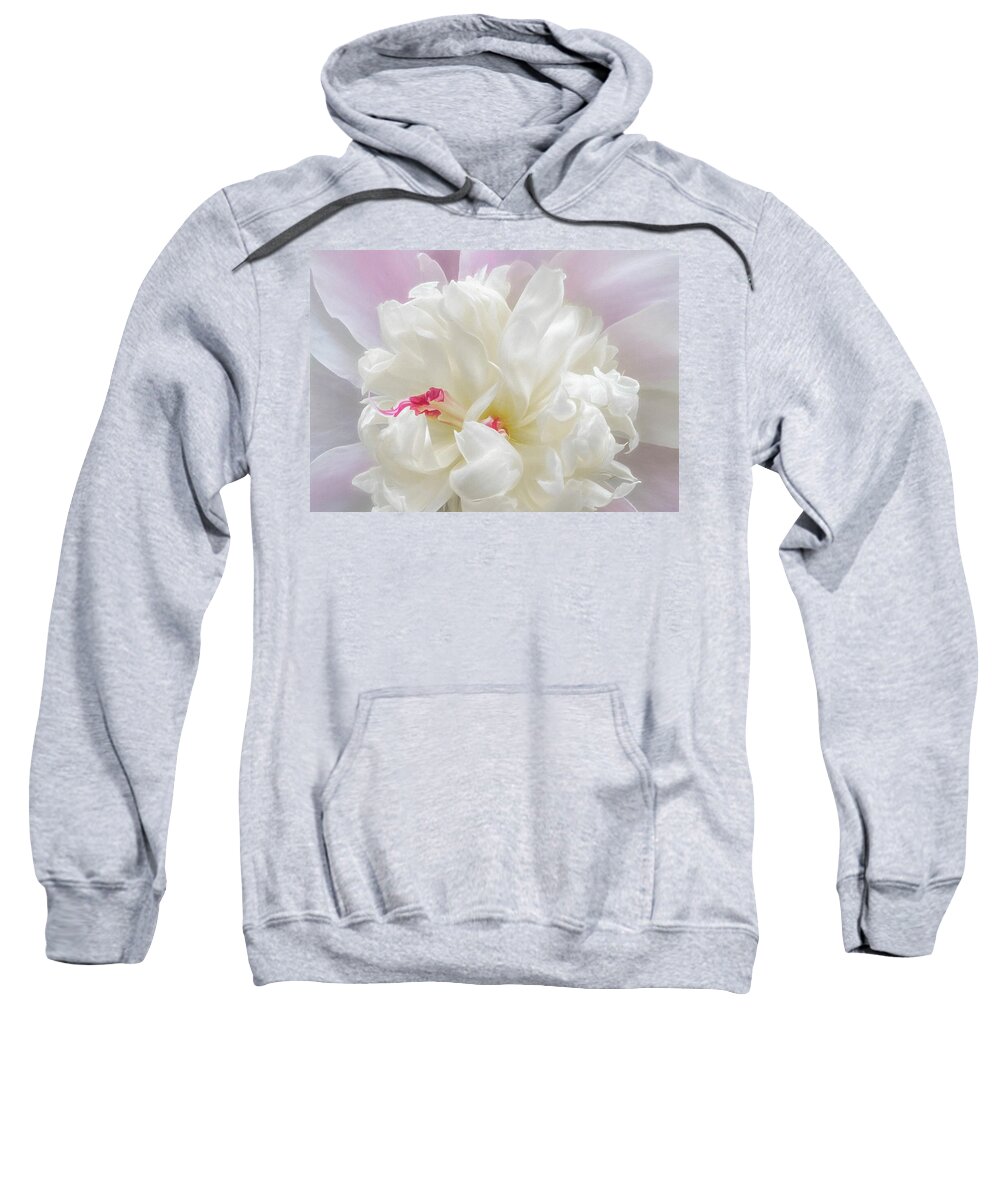 Peony Sweatshirt featuring the photograph Dancing Peony Clouds by Kevin Lane