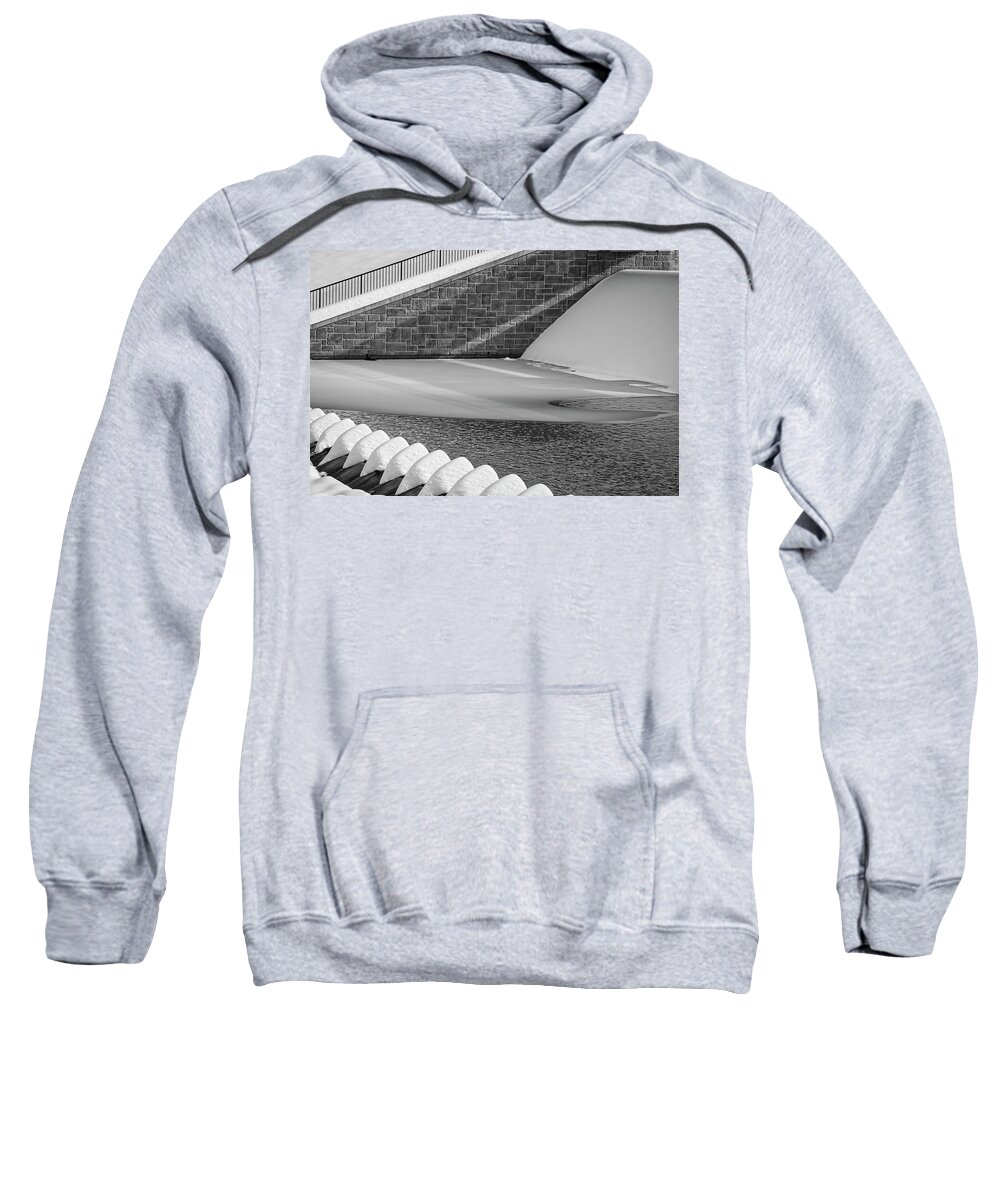 Black And White Sweatshirt featuring the photograph Dark Days Of Winter In Black and White by Scott Burd