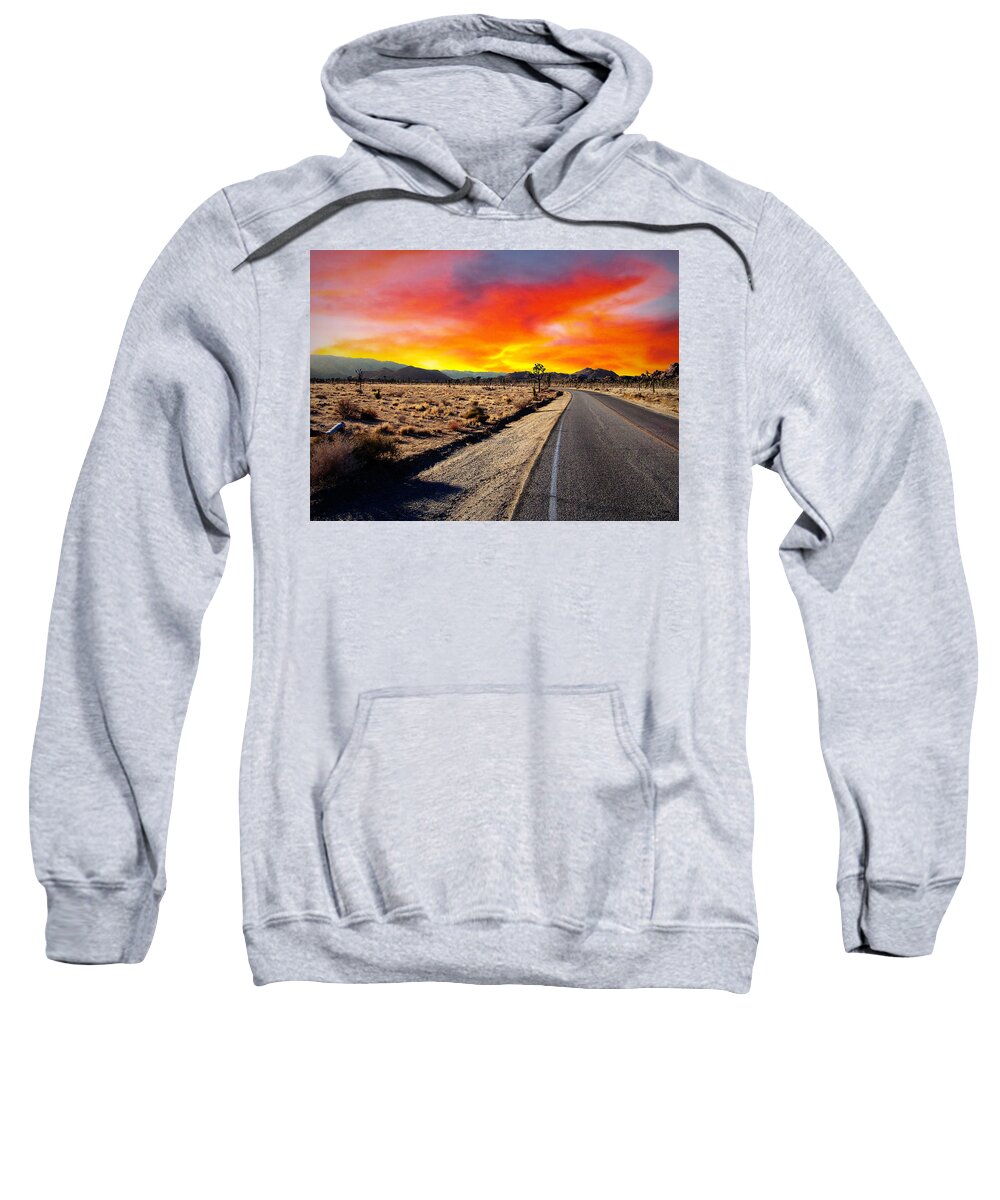 Joshua Tree National Park Sweatshirt featuring the photograph Desert Aglow by Glenn McCarthy Art and Photography
