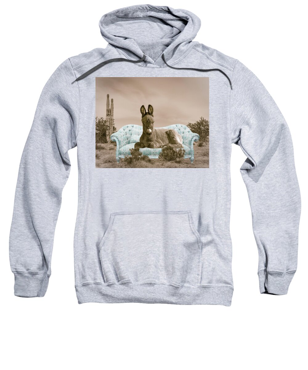 Wild Burro Sweatshirt featuring the photograph Desert Diva by Mary Hone