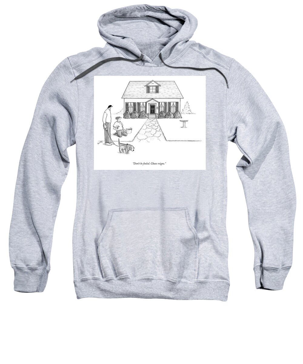 A26499 Sweatshirt featuring the drawing Don't Be Fooled by Julia Suits