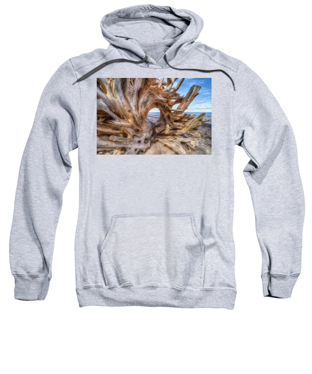 Driftwood Sweatshirt featuring the photograph Driftwood by Brad Bellisle
