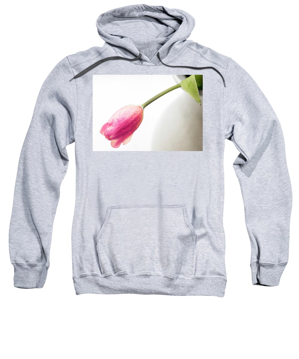 Tulip Sweatshirt featuring the photograph Drooping Tulip by Catherine Grassello