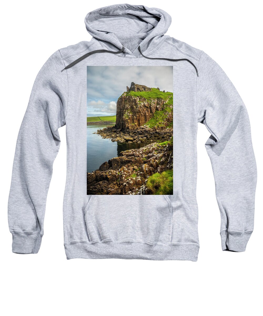 Scotland Sweatshirt featuring the photograph Duntulm Castle, Isle of Skye by Matthew Irvin