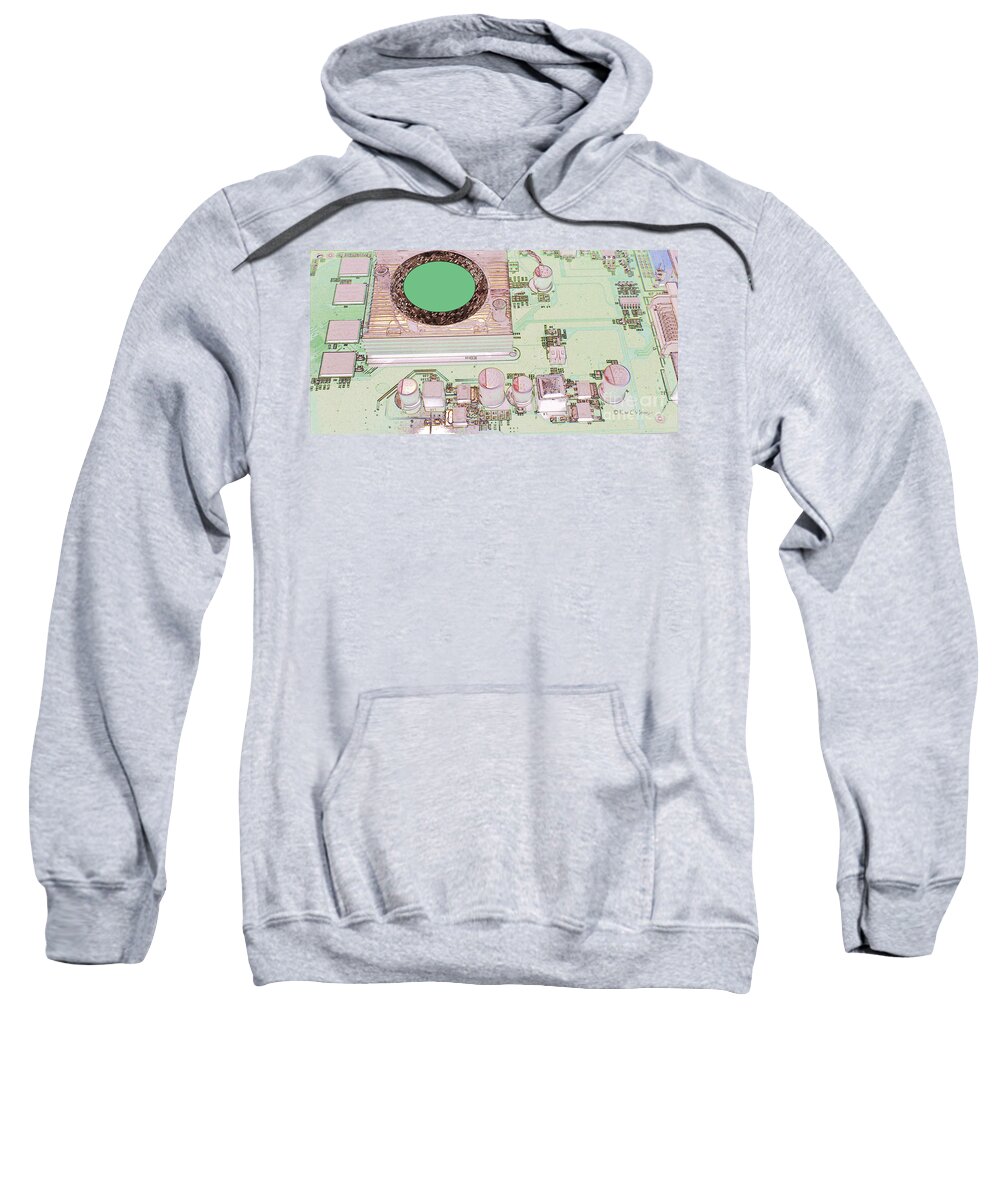 Sports Arena Sweatshirt featuring the photograph Electronics City #3 by Kae Cheatham