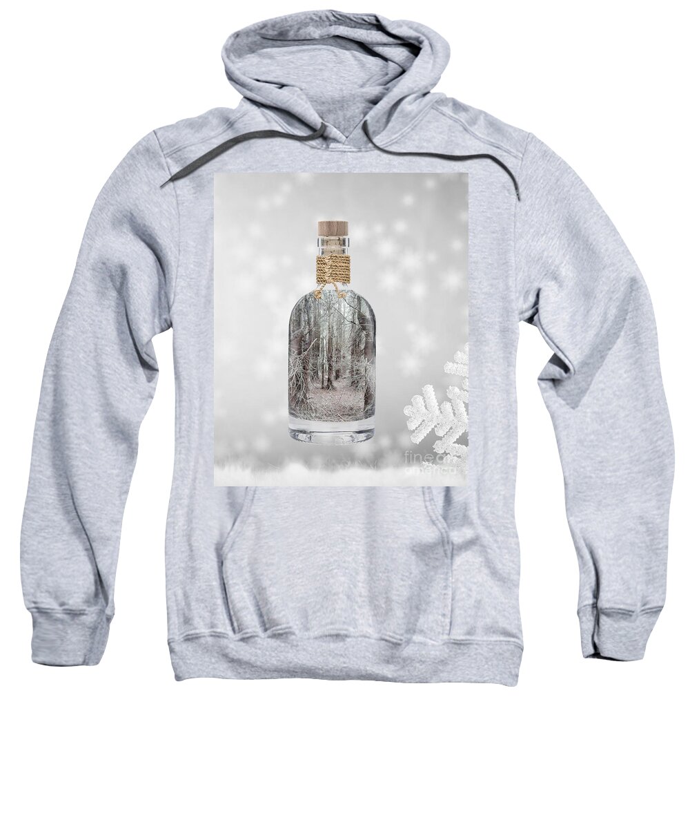 Photograph Sweatshirt featuring the digital art Elixir Winter Mystique by Alexandra Vusir