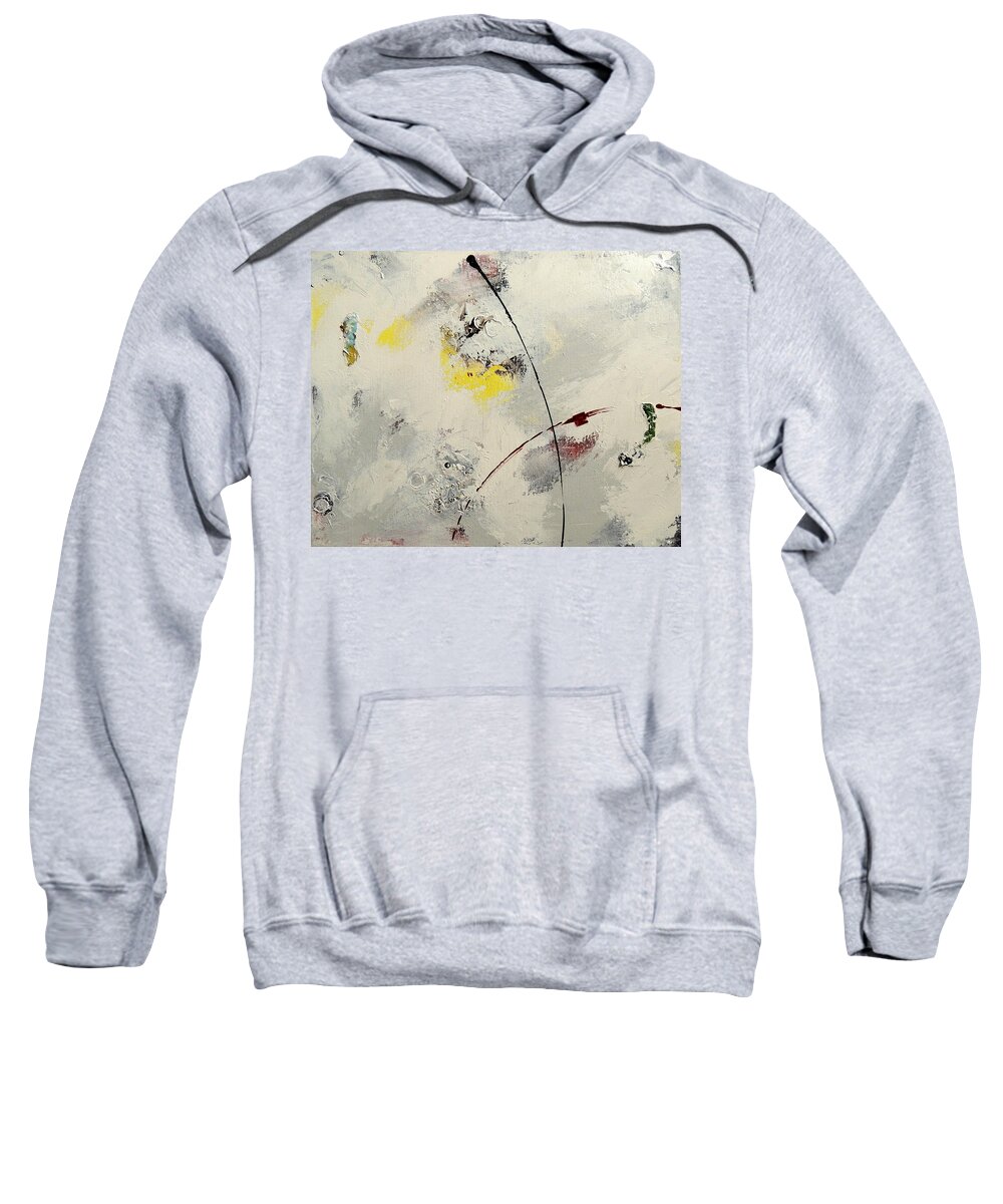 Abstract Sweatshirt featuring the painting Emerge IV by Vivian Mora